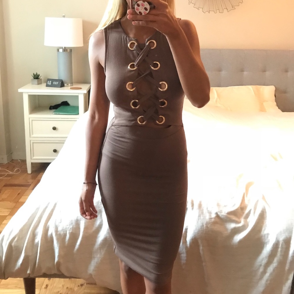 NWT Sexy Lace Up Club Dress